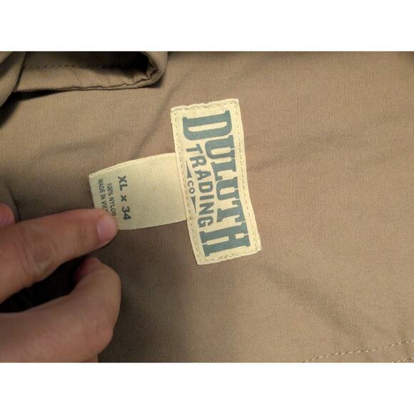 Duluth Trading Co. 5 Pocket Quick Dry Hiking Pants Khaki Brown Sz XL x34 - Picture 4 of 8